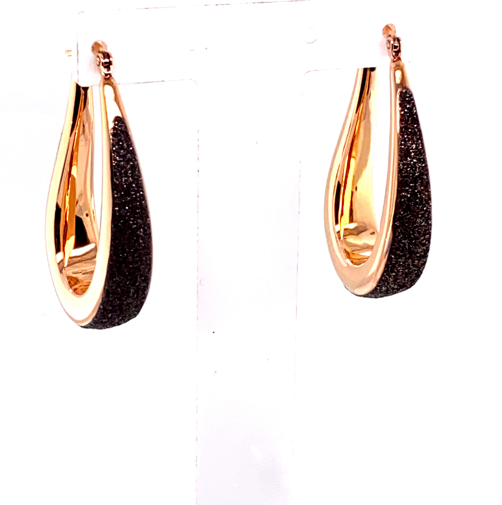 Dust of Dreams Small Teardrop Earrings (Rose-Gold)