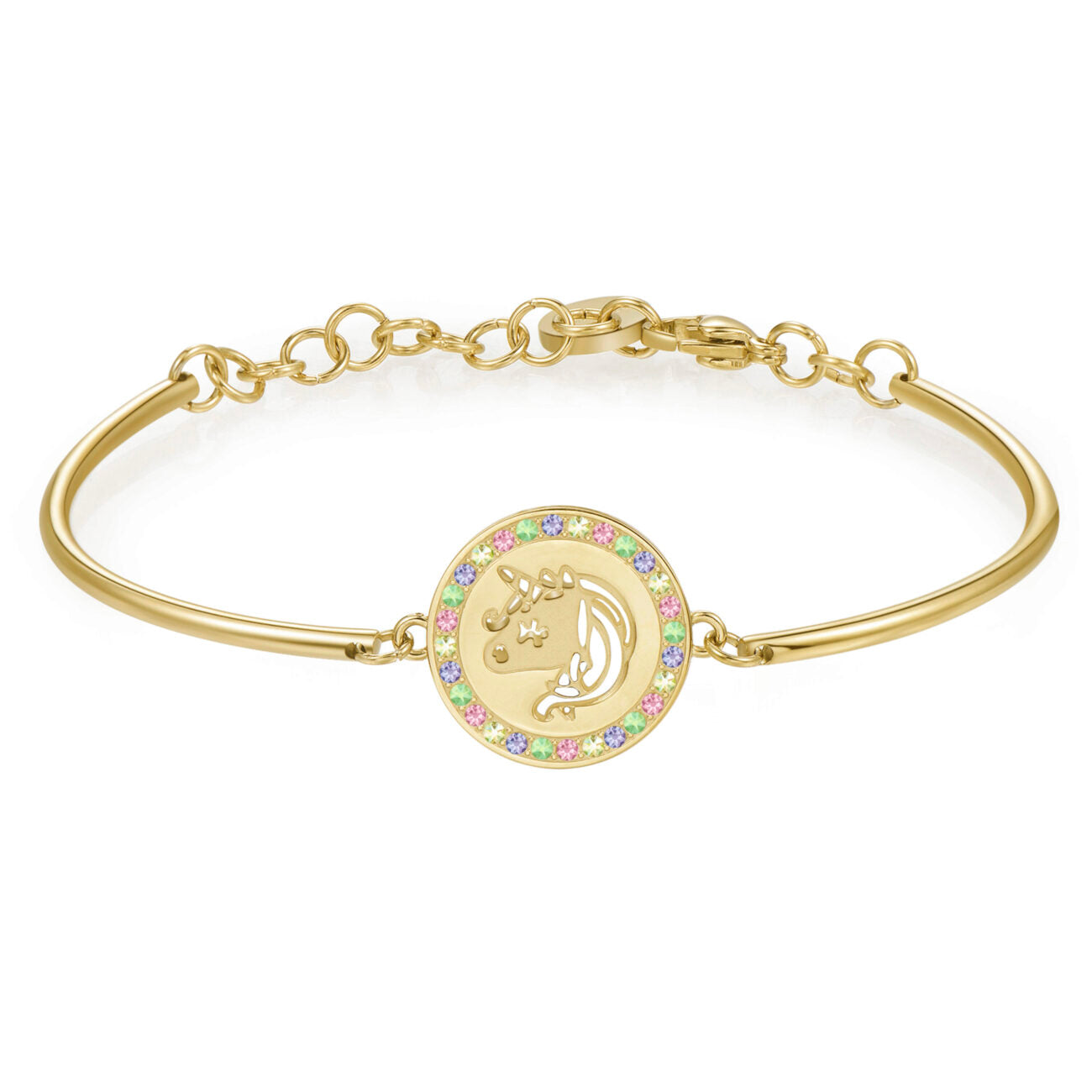 Chakra Unicorn Bracelet (Gold)