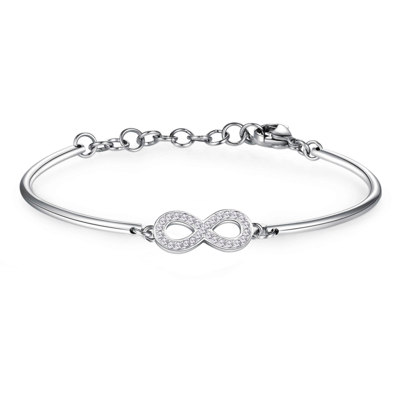 Chakra Infinity Bracelet (Silver)