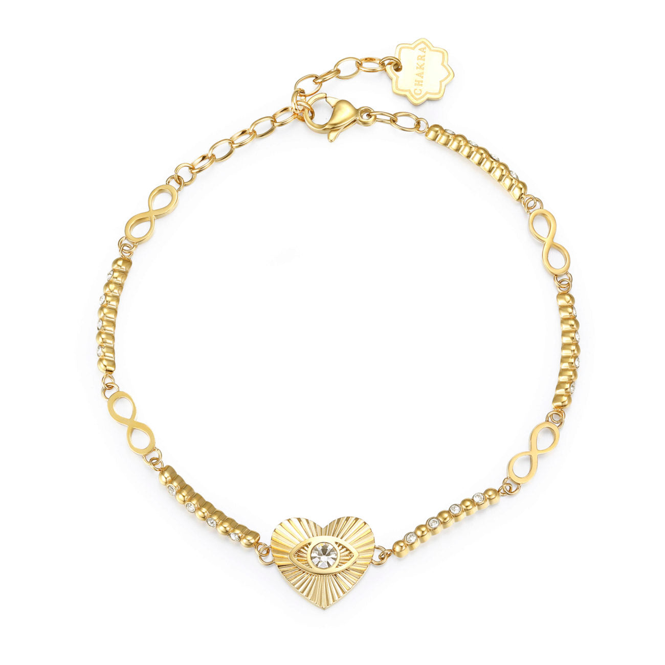 Chakra Heart Bracelet (Gold)