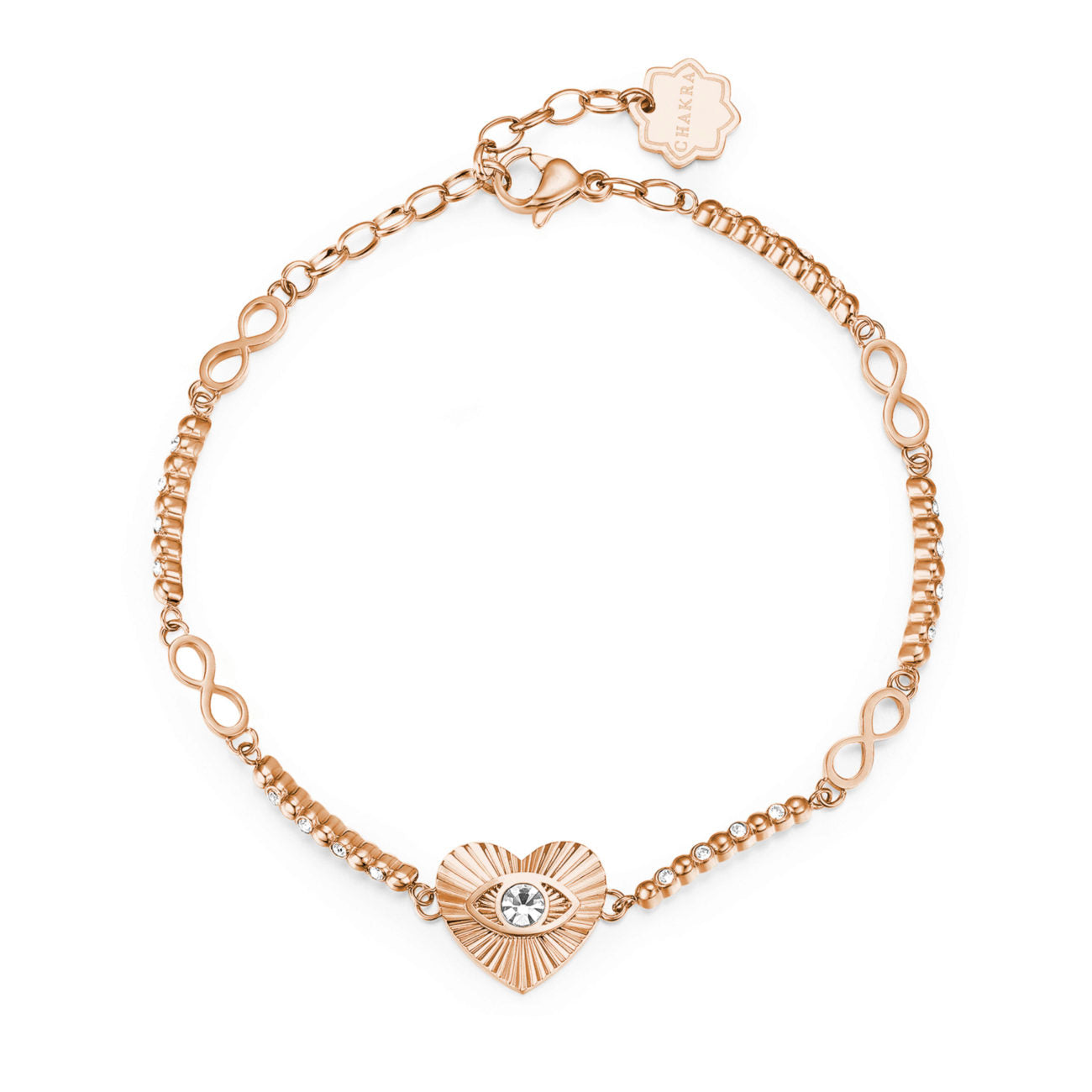 Chakra Heart Bracelet (Rose-Gold)