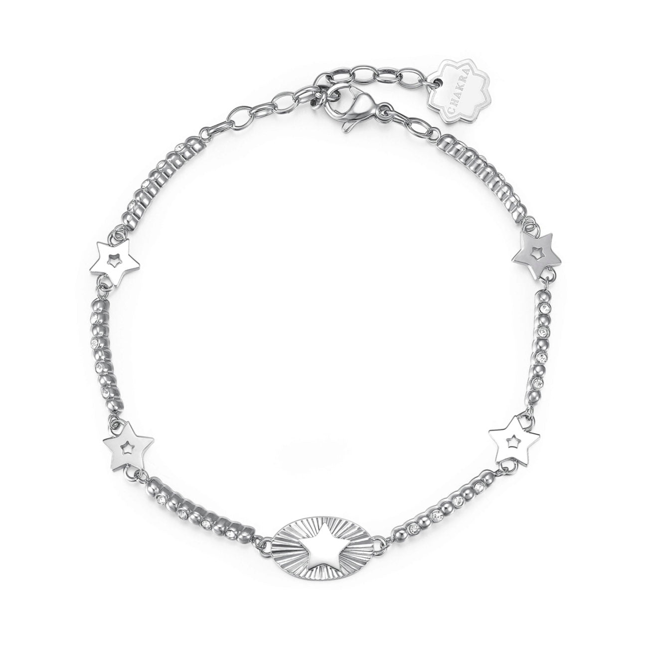 Chakra Star Bracelet (Silver)
