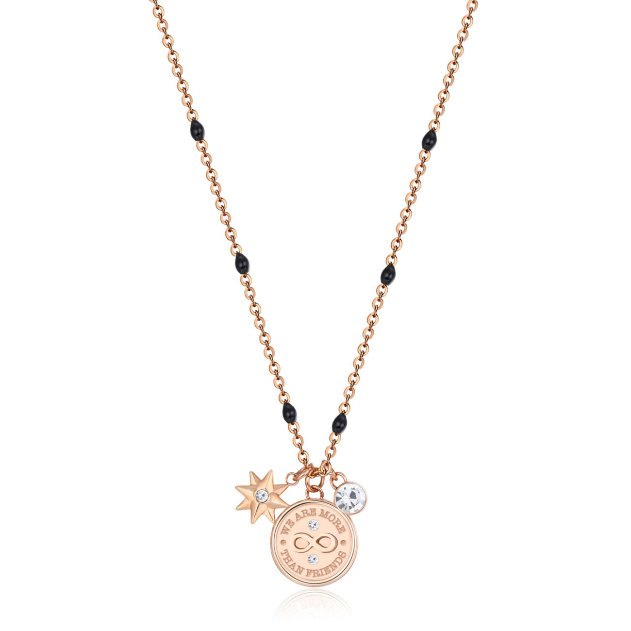 Chakra Infinity Necklace (Rose-Gold)
