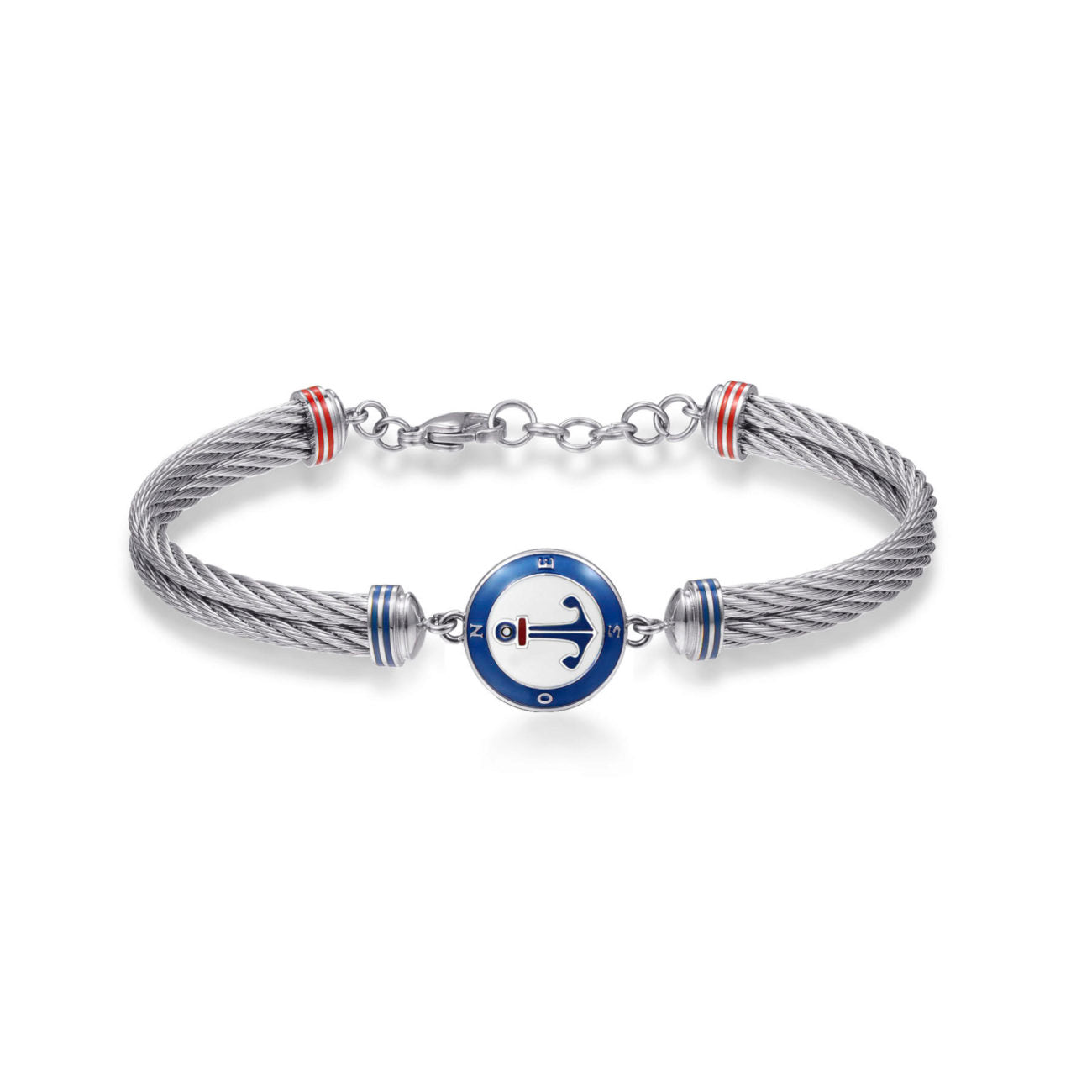 Horizon Semirigid Anchor Symbol Bracelet
