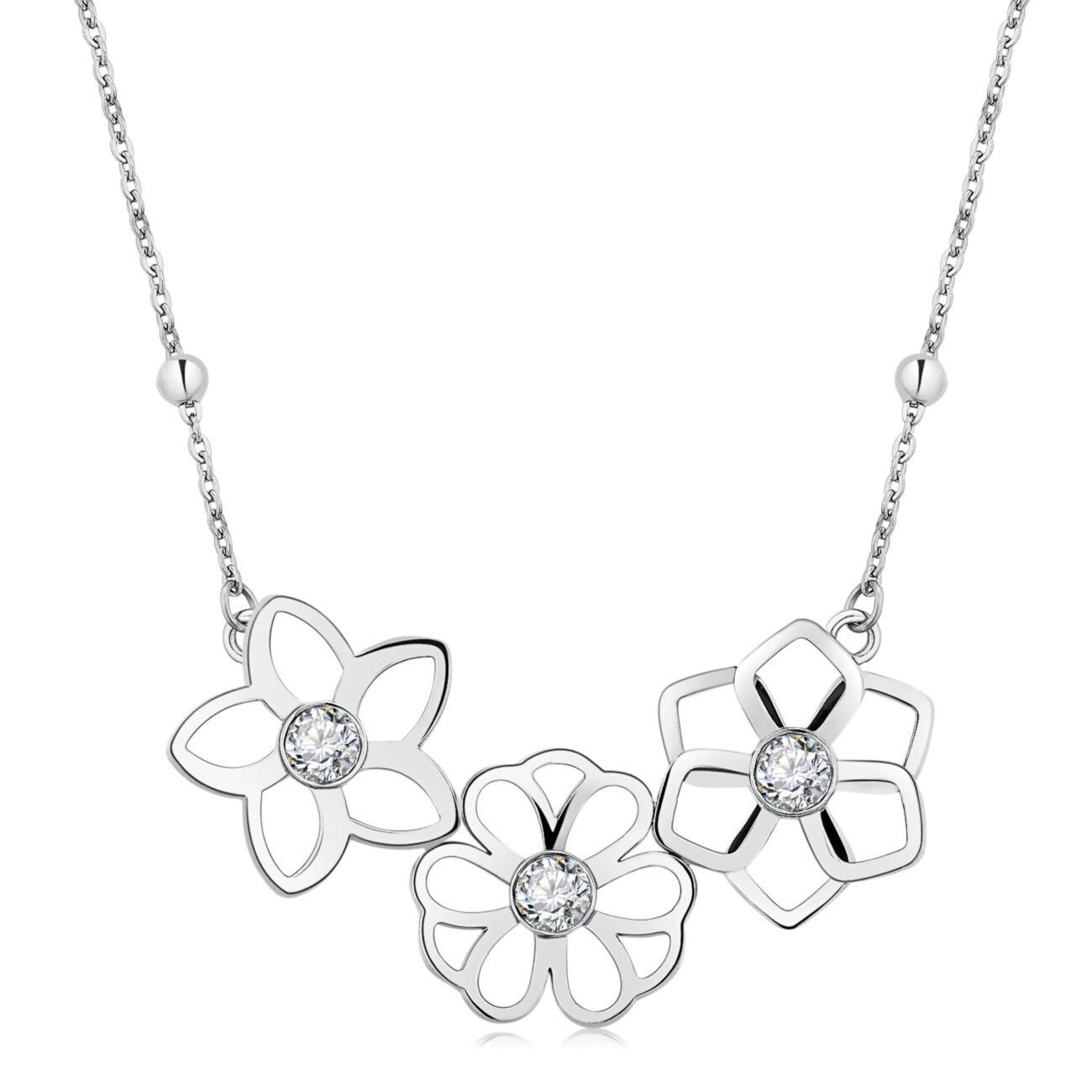 IKEBANA NECKLACE FLOWER WITH STONES