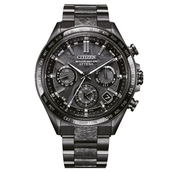 Citizen® Chronograph 'Attesa Satellite Wave' Men's Watch CC4067-66E