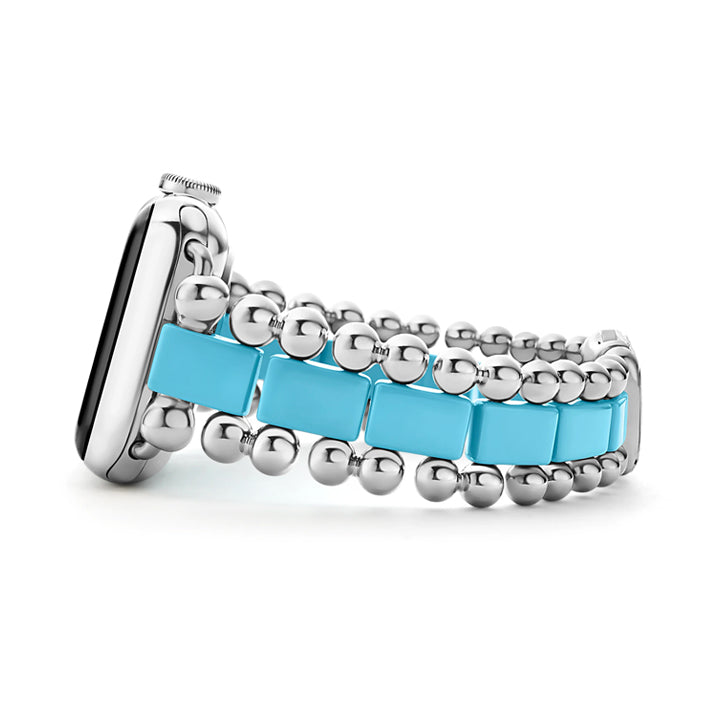 Lagos Smart Caviar Blue Ceramic Watch Bracelet - 12-90009-CT7