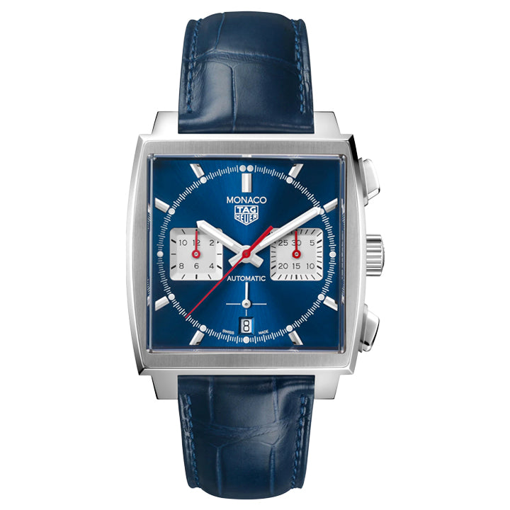 TAG Heuer Monaco Blue Dial Blue Strap - CBL2111.FC6453