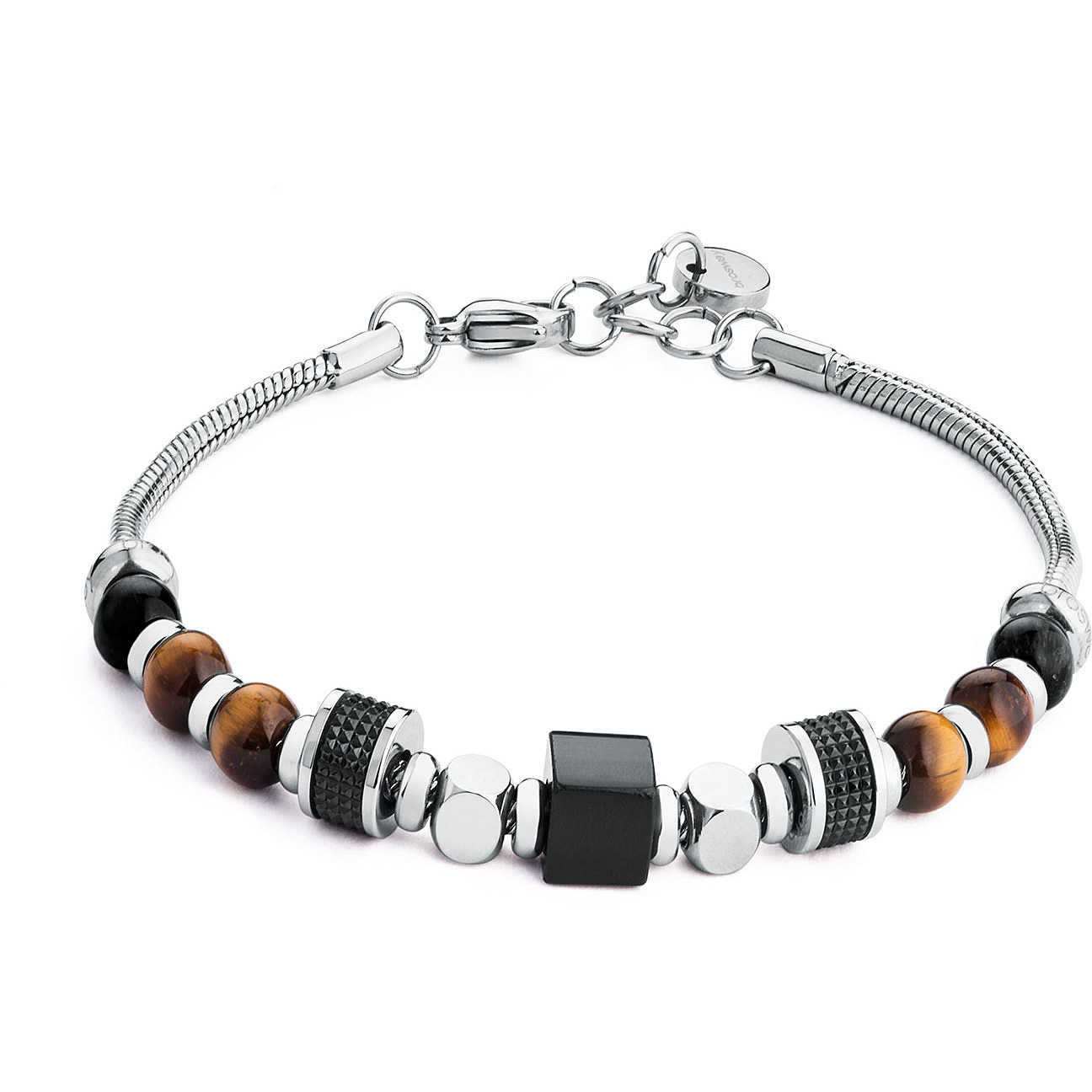 Tiger Eye & Onyx Bracelet