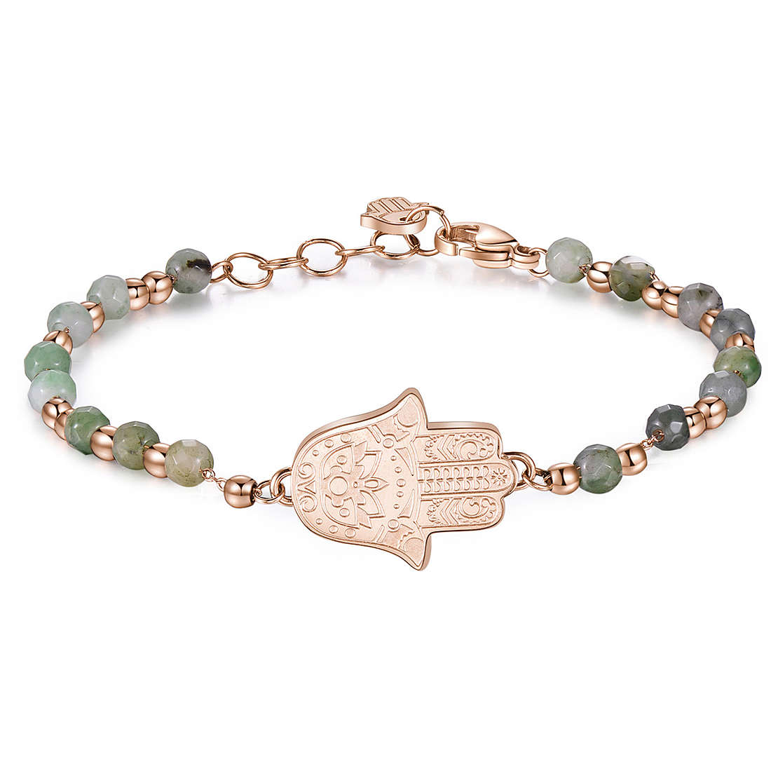HAND OF FATIMA GREEN CHAKRA BRACELET