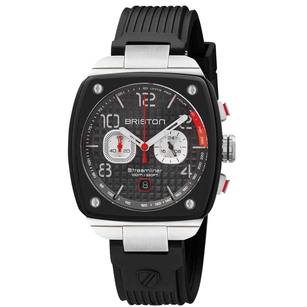 Briston Streamliner Gentleman Driver Chrono Black Acetate Black Rubber