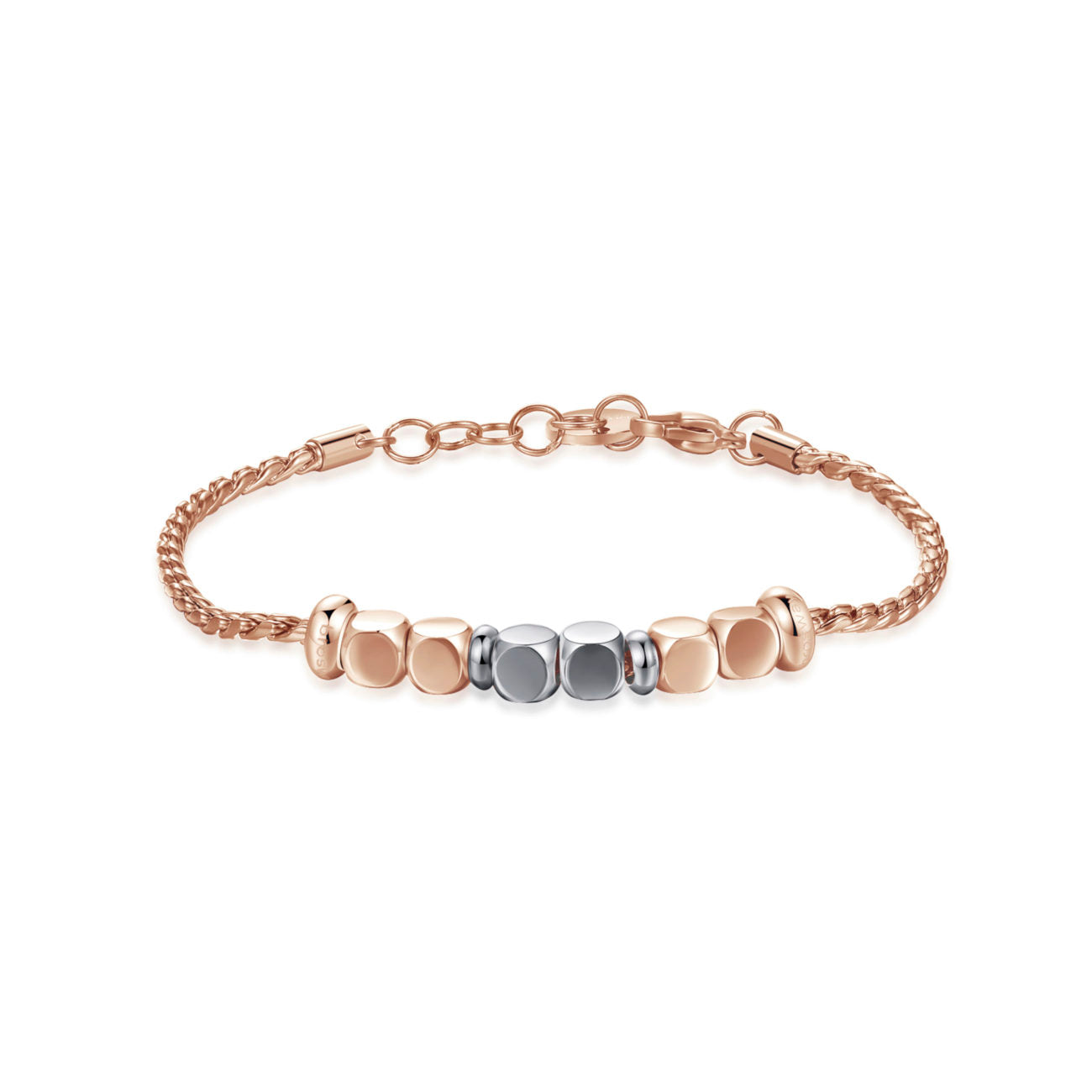 Très Jolie Beads Chain Bracelet (Rose-Gold)