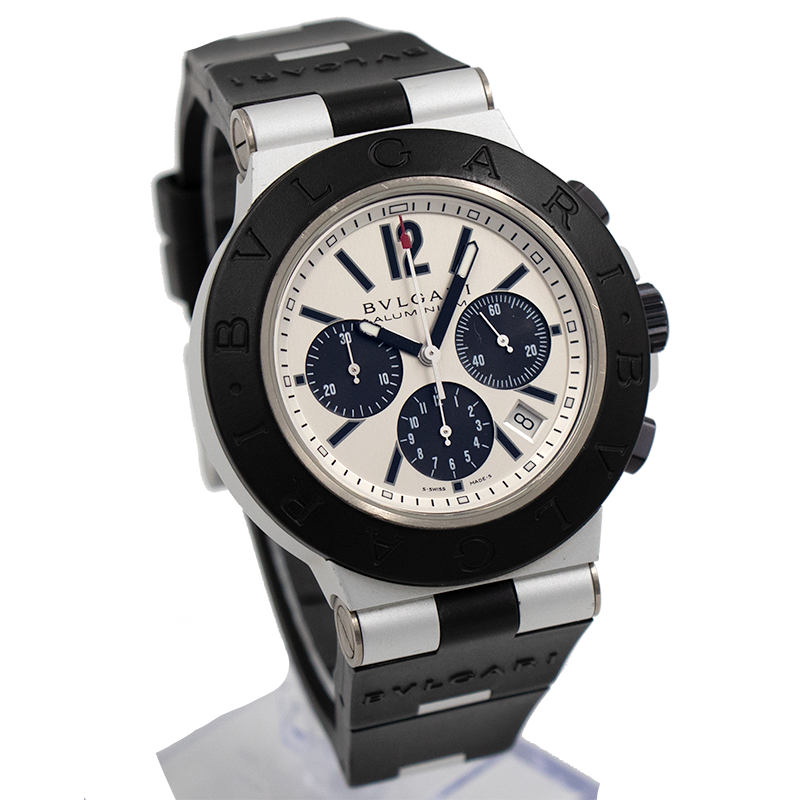SOLD - Bvlgari Diagono Aluminum Chronograph AC44TA - 211492