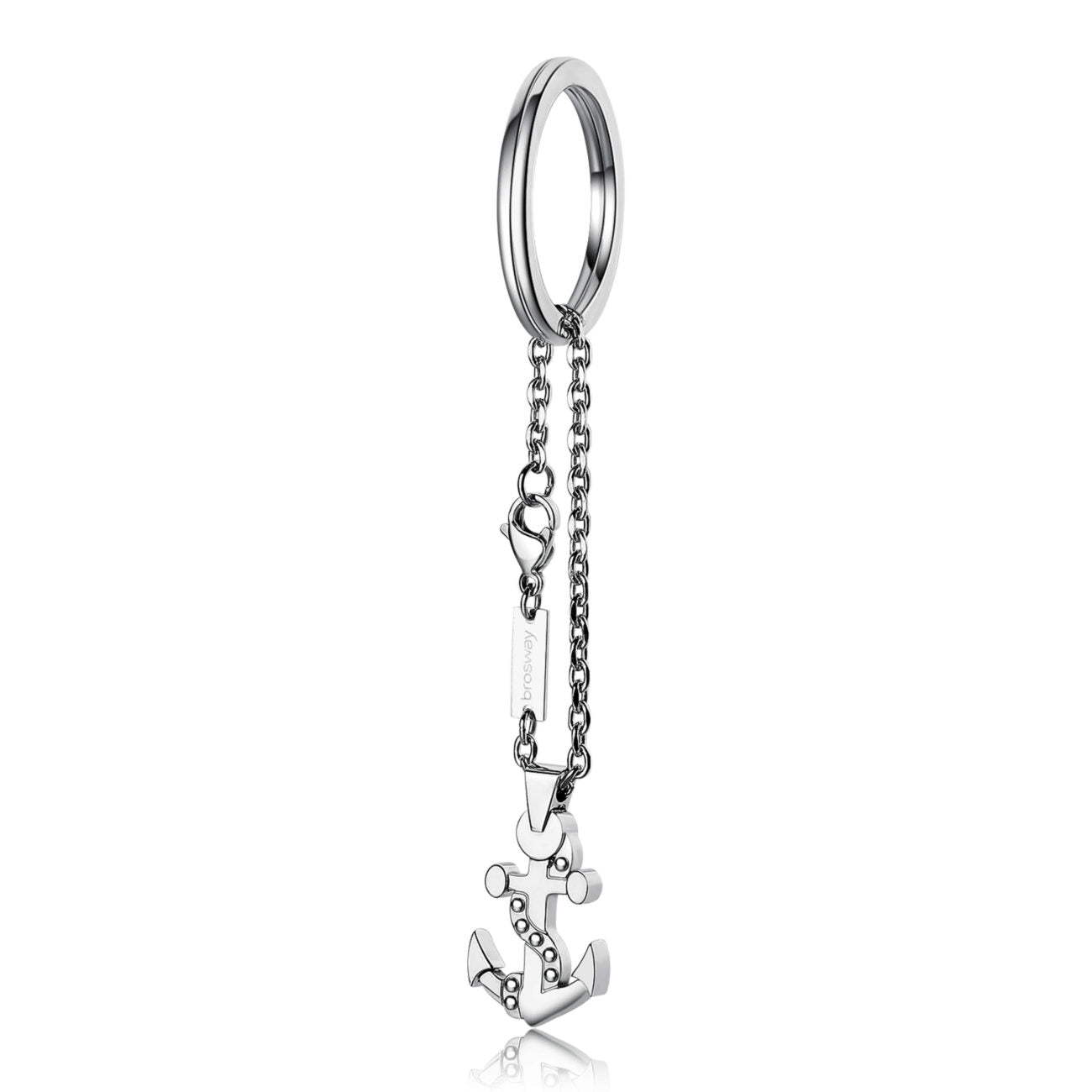 Voyage Anchor Pendant Keychain (Silver)