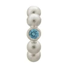 Sky Blue Flashy Dot Charm (Silver/Sky Blue)