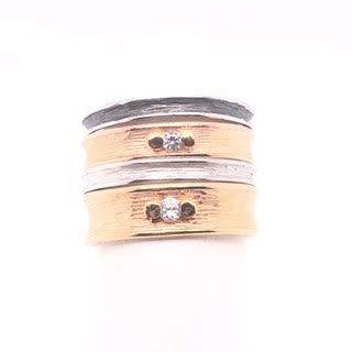 Silver Ring Set Of Four Color