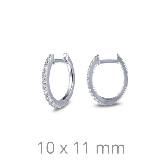 Dainty Oval Huggie Hoop Earrings