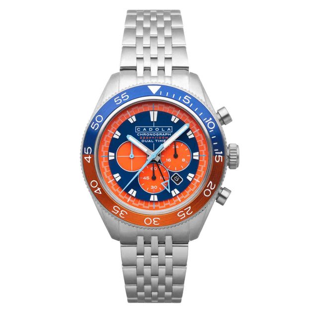 Cadola Ahrens Chronograph Sunset Blue SS