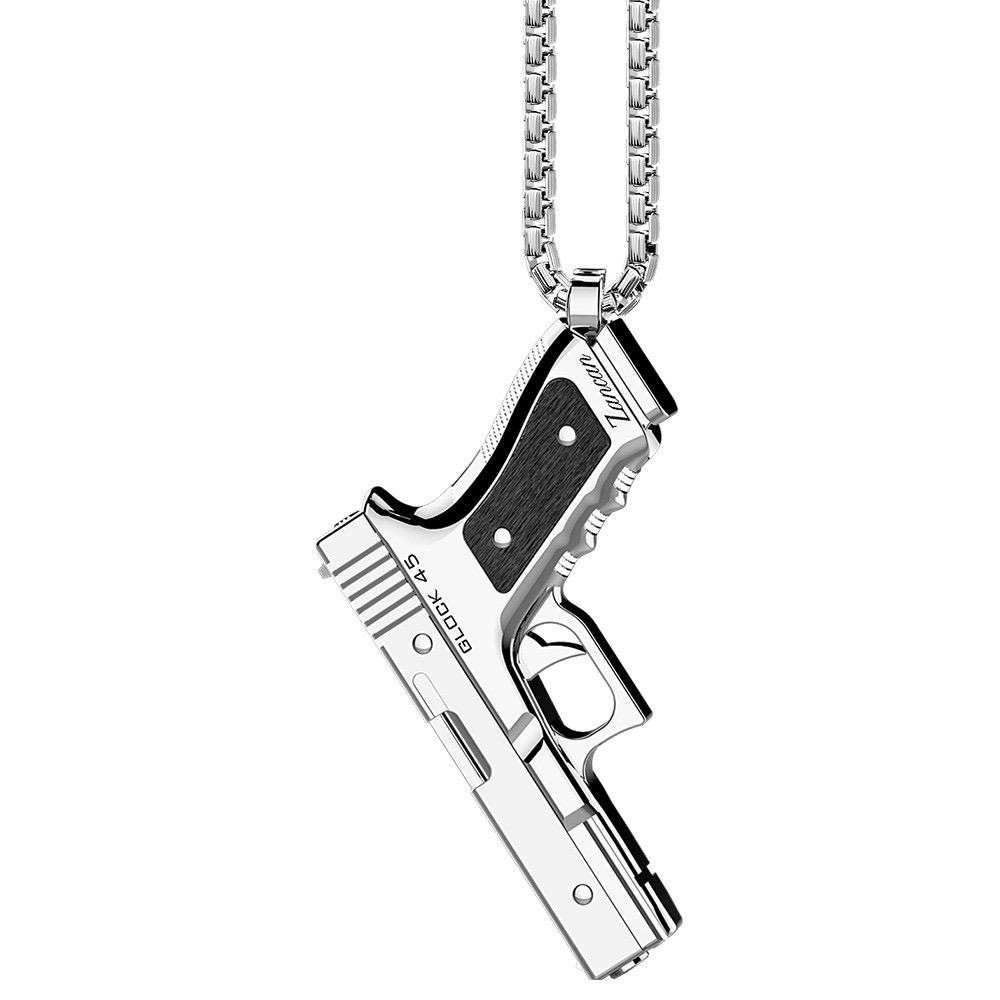 Gun Pendant Necklace