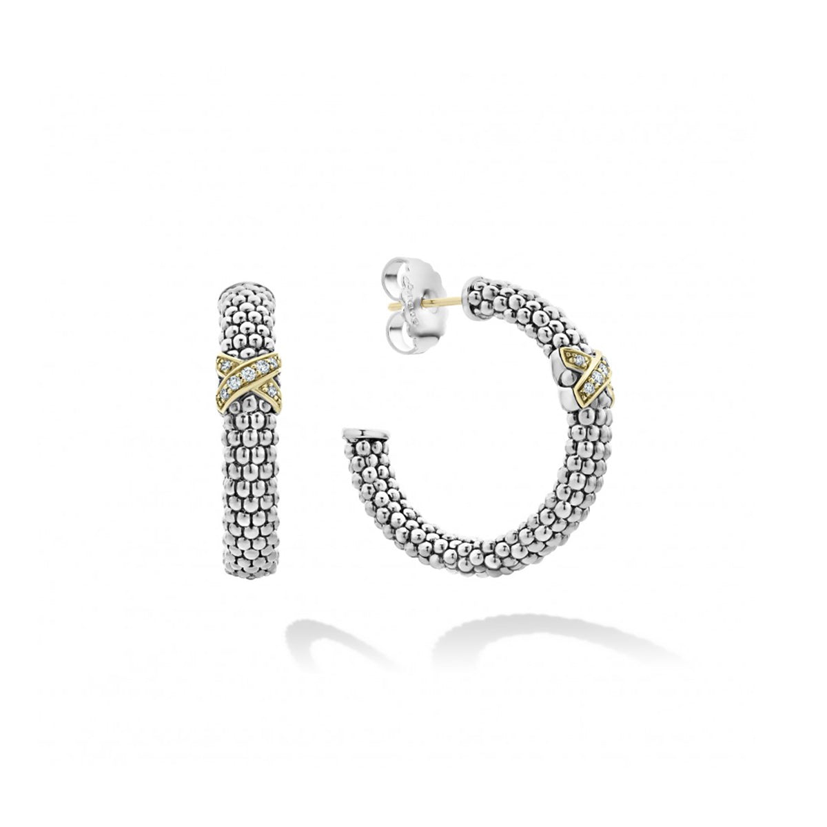 Lagos Caviar Lux Hoop Earrings- 01-81023