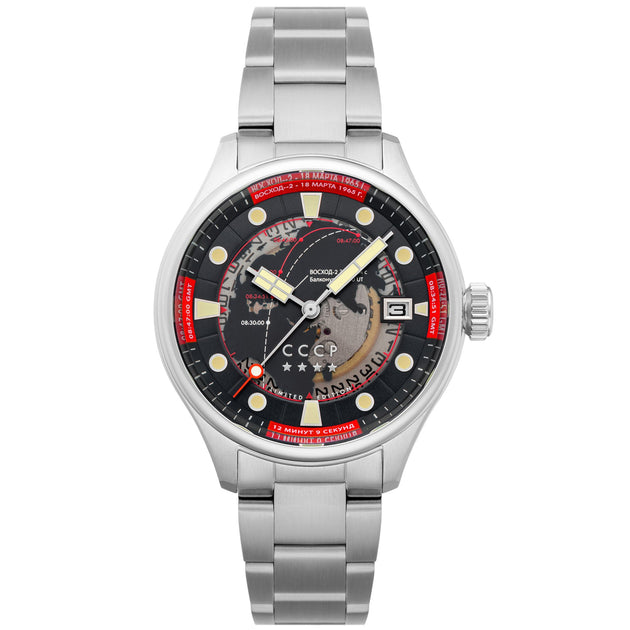 CCCP Space Leonov Automatic Black Red