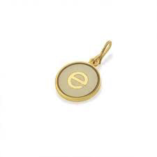 Letter E Etching Charm (14kt Gold)