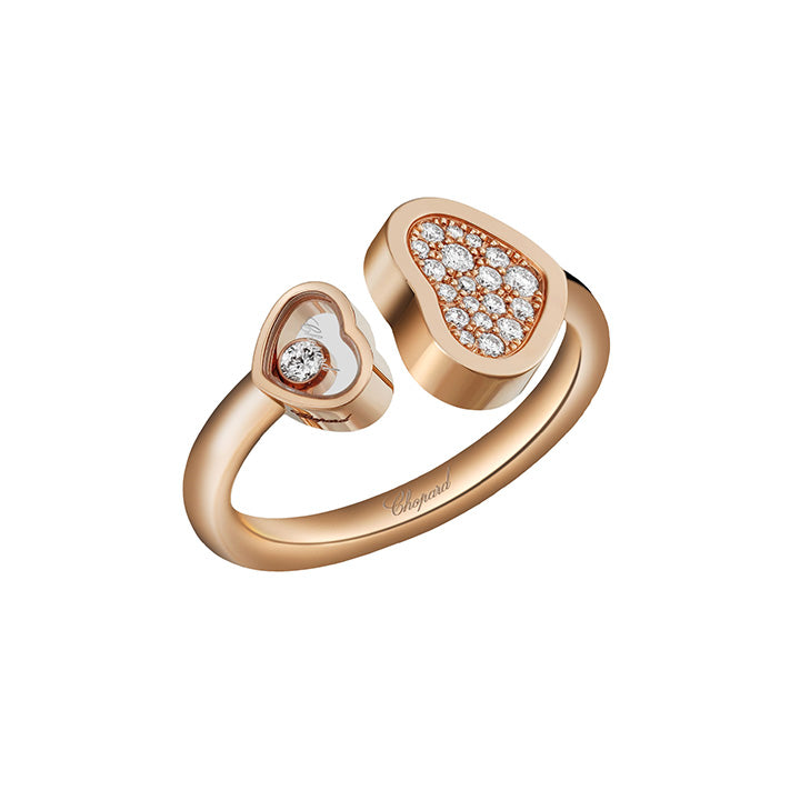 Chopard 18K Rose Gold Happy Hearts Ring - 829482-5900