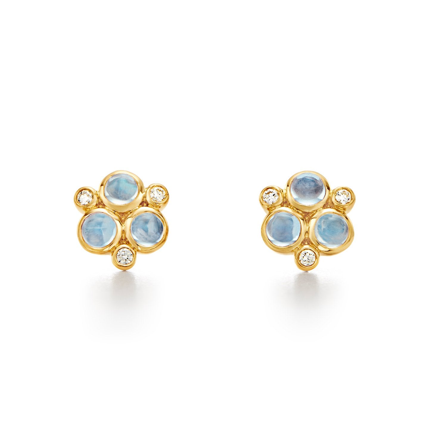 Temple St. Clair 18K Classic Trio Earrings- E14130-BMPOST
