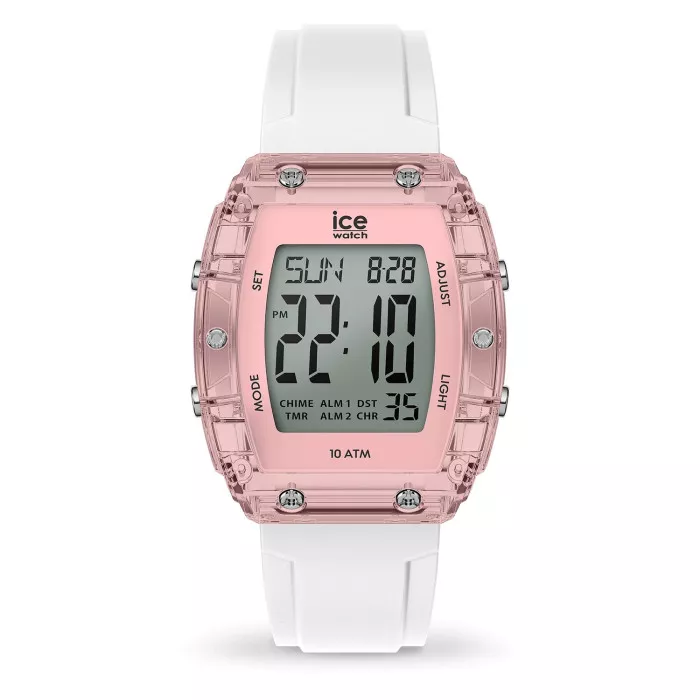 Ice Watch® Digital 'Ice Digit Boliday - White - Clear Pink' Women's Watch (Small) 024566