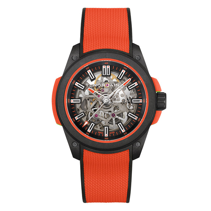 Norqain Independence Wild One Skeleton 42mm Coral Red- N3000.07Q31.B13.R01