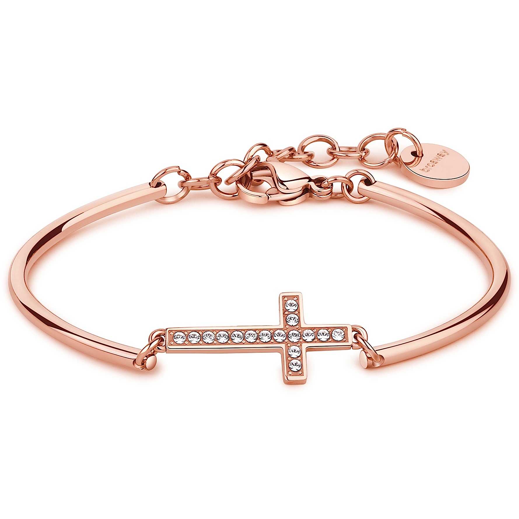 Chakra Cross Pendant Bracelet (Rose-Gold)