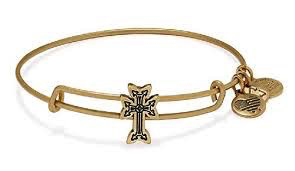 Armenia Cross Slider Bangle Bracelet (Gold)