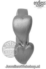 Double Heart Charm (Silver)