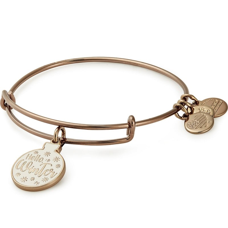 Hello Winer Ornament Charm Bangle Bracelet (Hazel)