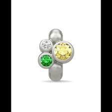 Yellow Sweet Dreams Charm (Silver/Yellow)