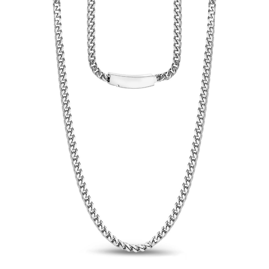 Stainless Steel Franco Link Necklace