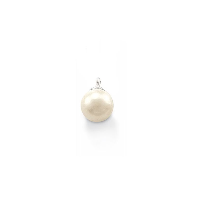 Glam & Soul Pearl Charm (Silver/White)