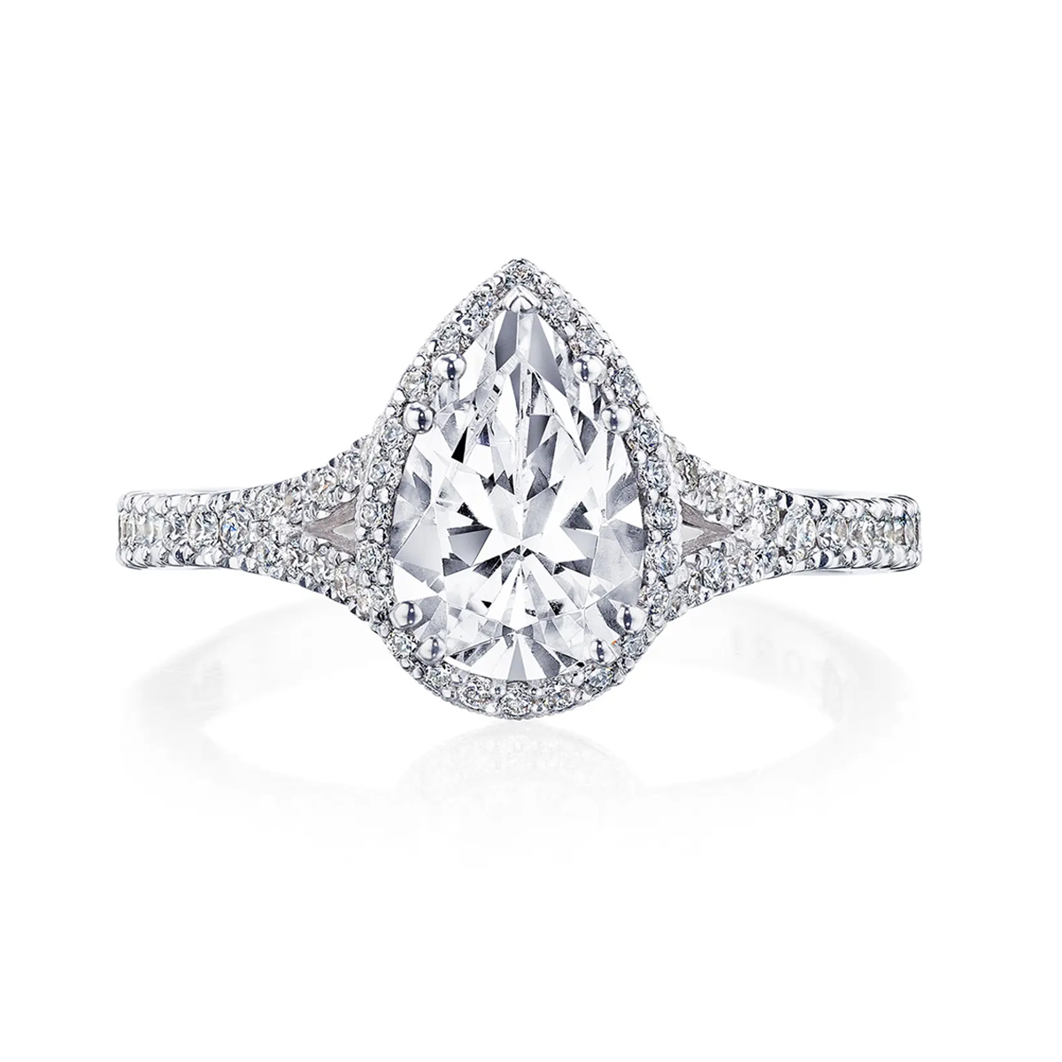 Tacori Platinum Dantela Diamond Engagement Ring- 2672PS9X6