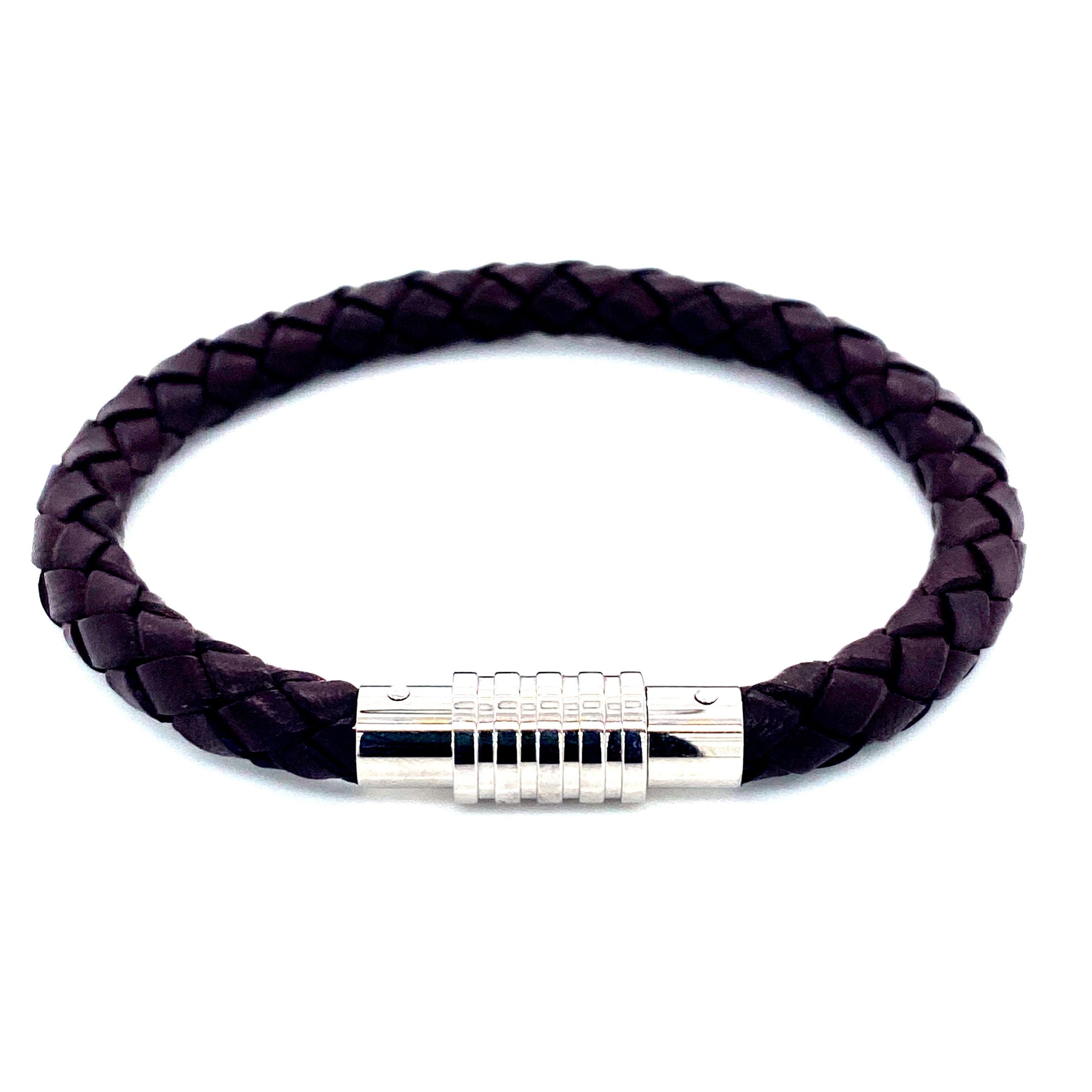 Dark Brown Leather Necklace