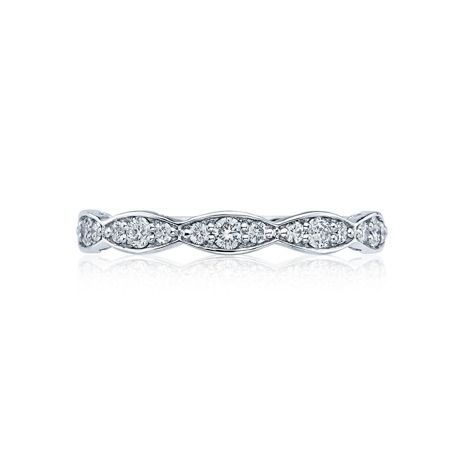 TACORI Sculpted Crescent Diamond Wedding Band