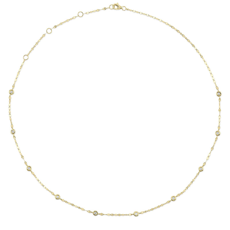 14K Gold 0.20ctw Diamonds By The Yard Sparkle Chain Necklace - SC55025783
