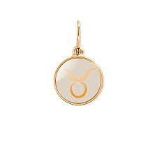 Taurus Etching Charm (14kt Gold)
