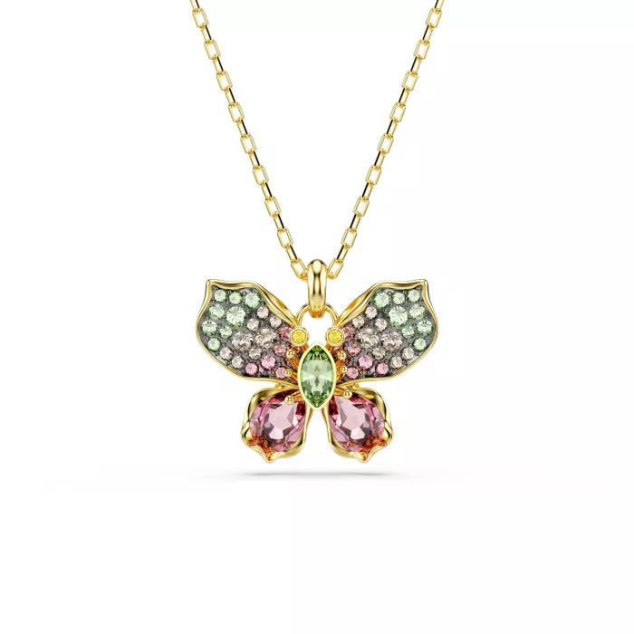 Swarovski® 'Idyllia F Florere' Women's Gold Plated Metal Necklace - Gold 5709950