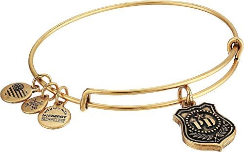 Law Enforcement Charm Bangle Bracelet (Gold)