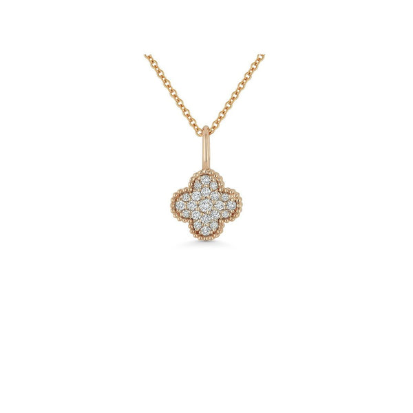Diamond Clover Pendant and Chain