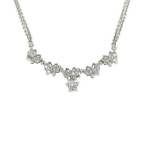 Diamond Flower Necklace