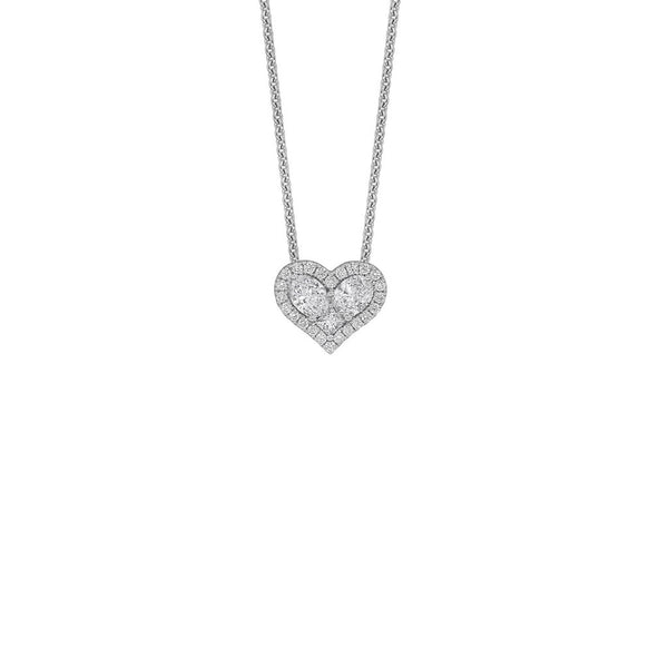 Diamond Heart Pendant and Chain