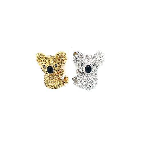 Diamond Koala Earrings