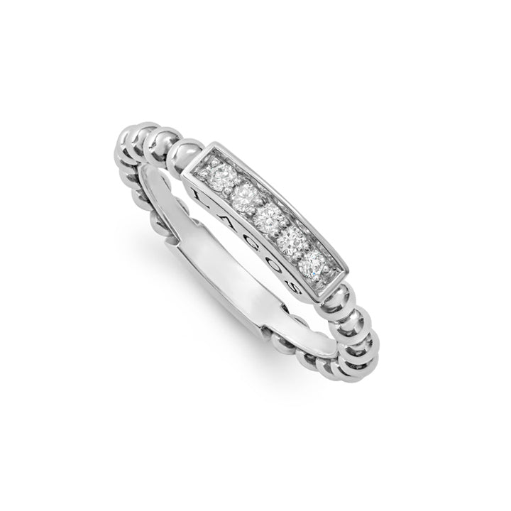 Lagos Caviar Spark Stacking Ring- 02-80615-DD7