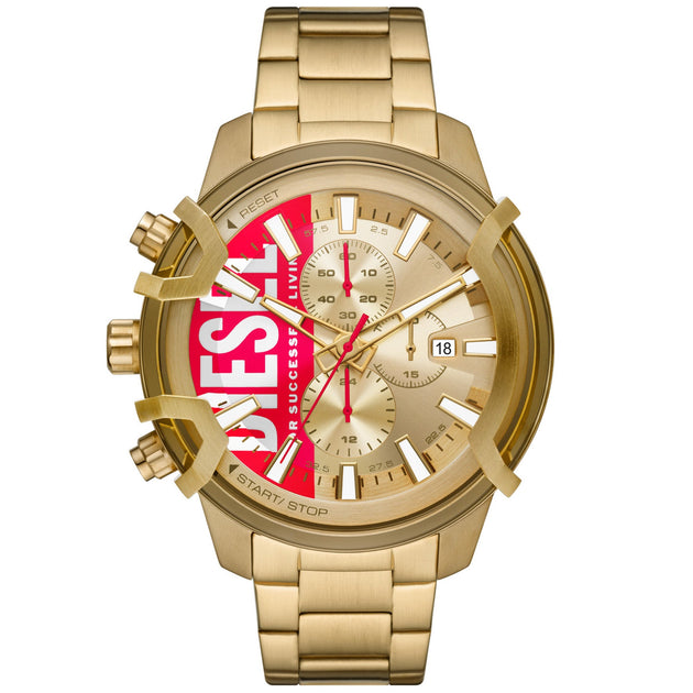 Diesel DZ4595 Griffed Chrono Gold SS